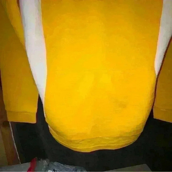 Descente Japan men’s yellow 1/4” zip cotton/wool blend - Picture 5 of 6